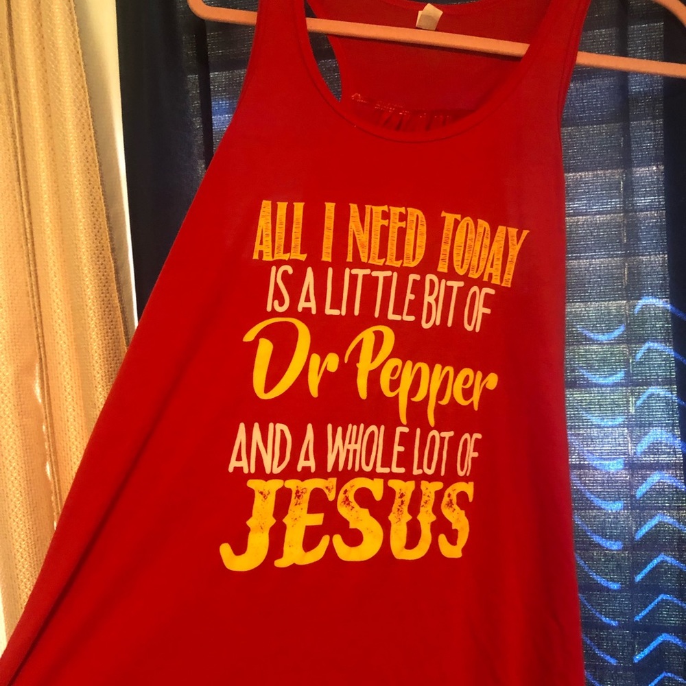 Dr Pepper & Jesus Graphic Boutique Tank